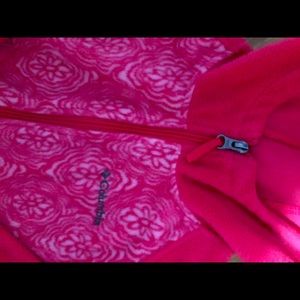 Columbia pink floral pattern jacket
